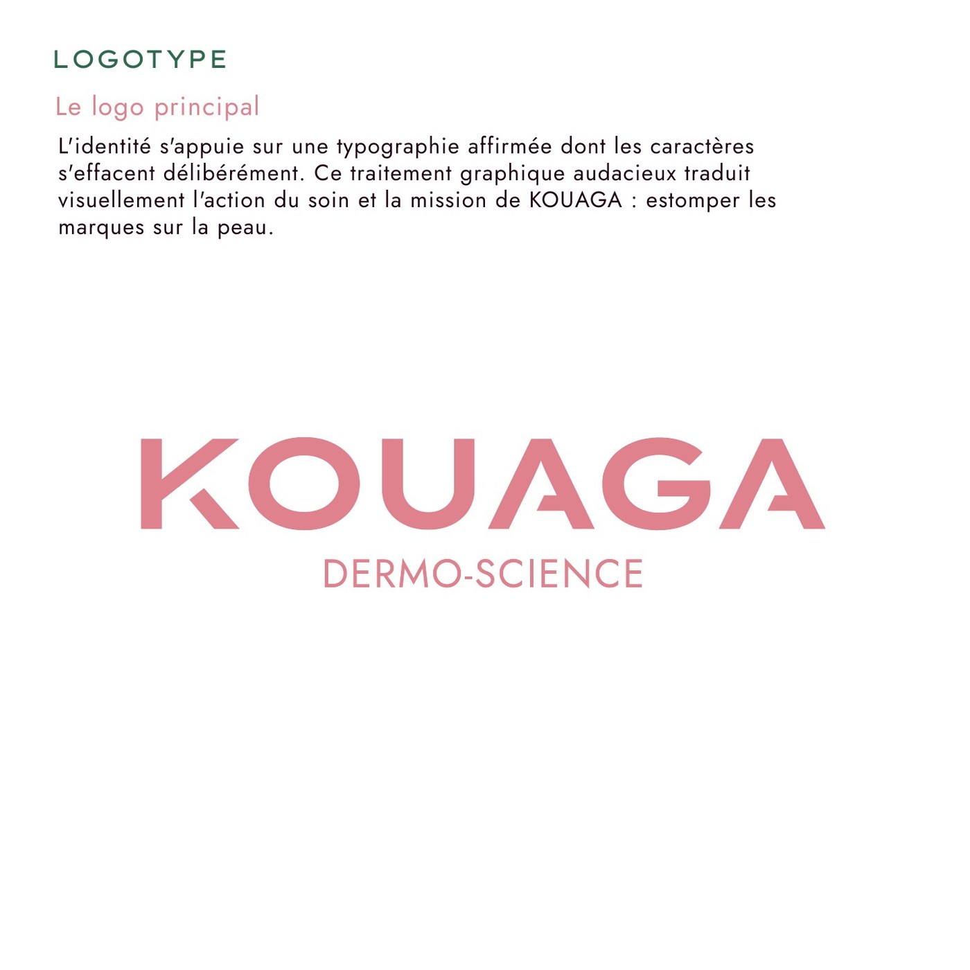Logotype principal KOUAGA dermo-science