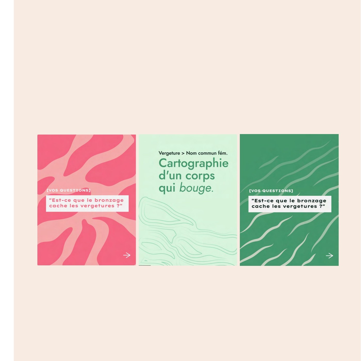 Exemple de publications avec les motifs KOUAGA